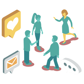 Icon image to show community
